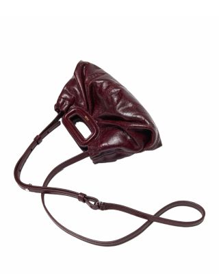 Mini Crackled Leather Clutch