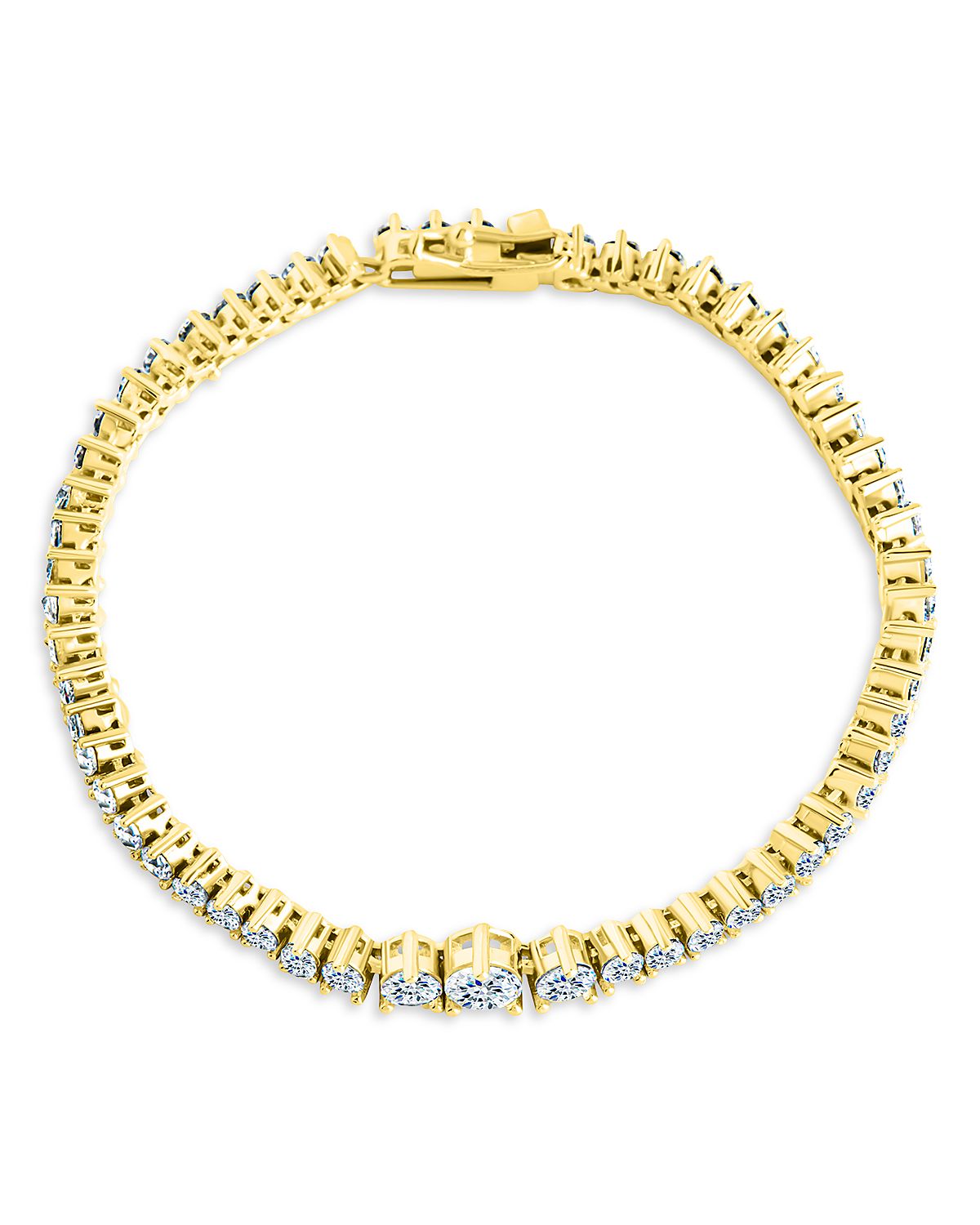 Sterling Forever Tatum Cubic Zirconia Flex Bracelet
