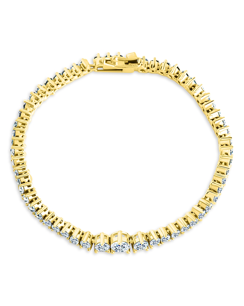 Sterling Forever Tatum Cubic Zirconia Flex Bracelet