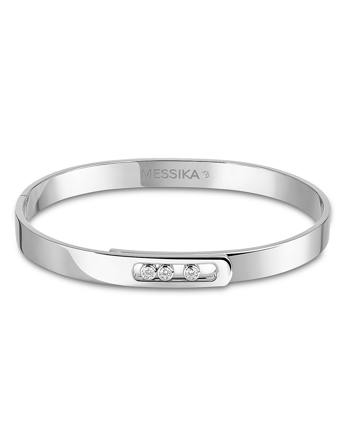 Messika 18K Gold Move Noa Diamond Polished Bangle Bracelet, 6mm