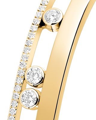 18K Gold Move Romane Diamond Bangle Bracelet