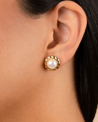 Eudora Imitation Pearl Stud Earrings
