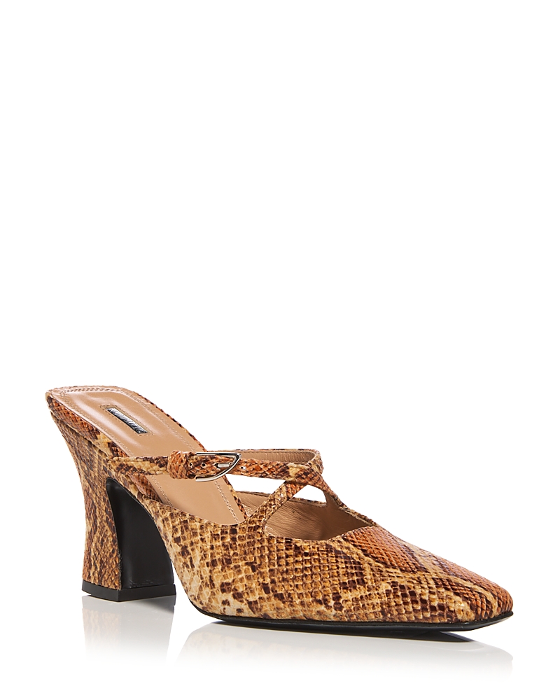 Nodaleto Women's Crisscross Mule Pumps
