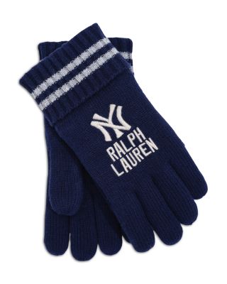 Yankees Fleece Lined Knit Gloves