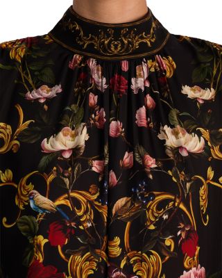 Marion Mock Neck Embellished Blouse