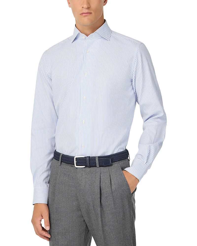 Boggi Milano Dobby Long Sleeve Button Front Shirt