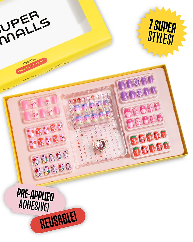 Super Smalls Days Of The Week Press On Nails Kit - Heartfelt - Ages 3+ In Multi