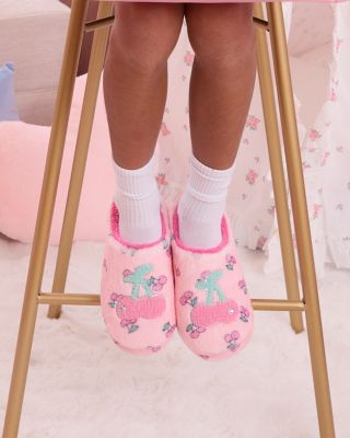 Girls' Cherry Plush Slippers