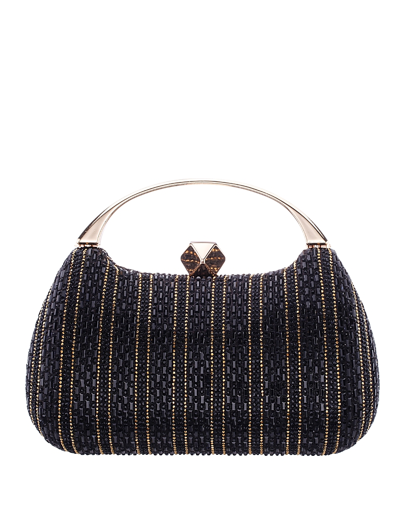 Aqua Crystal Minaudiere Clutch - Exclusive