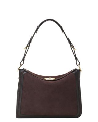 Compagnon Asymmetrical Bag In Suede