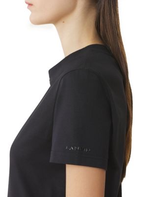  Cotton T-Shirt with Ribbon Detail
