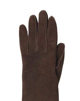 Long Slim Suede Gloves