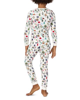 Unisex Printed Long Sleeved Pajama Set, Little Kid, Big Kid - Exclusive