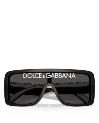 Rectangular Shield Sunglasses, 134mm