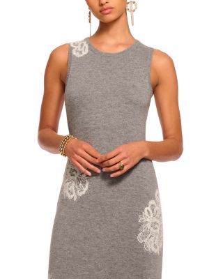 Luciana Lace Appliqu&amp;eacute; Midi Dress