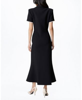 Floral Button Detailed Maxi Dress