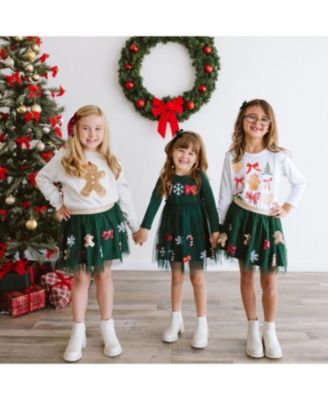 Girls' Gingerbread Joy Sequin Christmas Tutu - Baby