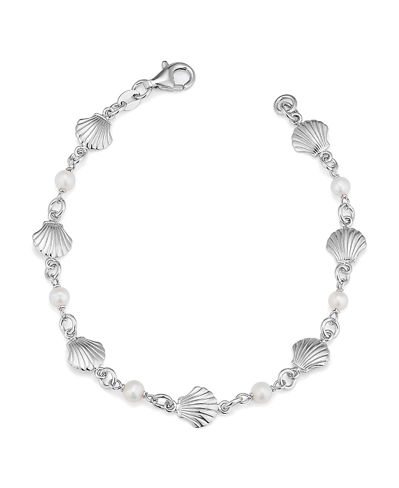 Oradina Sterling Silver Ocean Treasures Station Bracelet