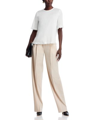 Leo Silk Blend Sequin Fringe Top