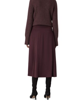 Midi Satin Bias Skirt