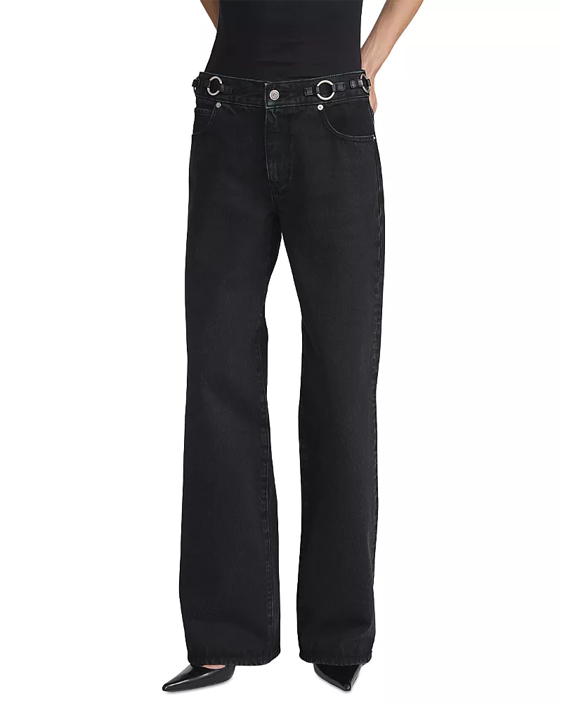Frame The O Ring Stroll High Rise Jeans in Sutro
