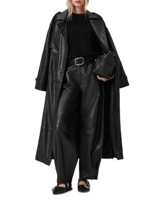 Reed Leather Trench Coat