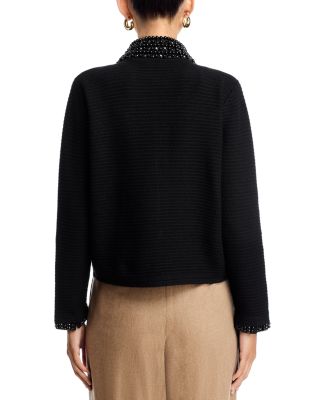 Embellished Sweater Jacket