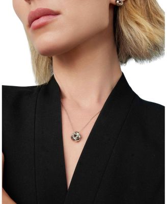  Sterling Silver Eternal Knot Pendant Necklace, 18"