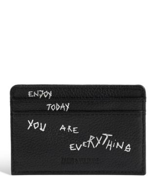 ZV Pass Graffiti Leather Card Holder