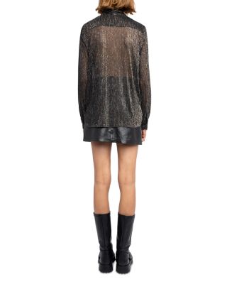 Tulba Shimmer Chiffon Shirt