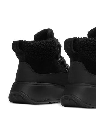 Women's F-MODE Teddy Collar Boots