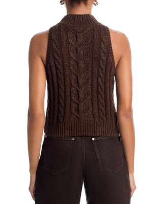Bellini Cable Knit Sleeveless Sweater