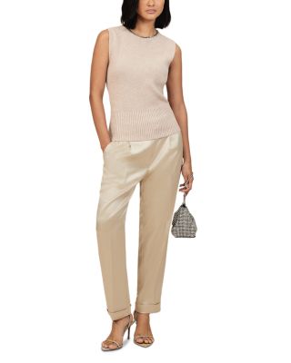 Celia Tapered Satin Pants 