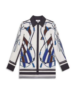 Isla Scarf Print Shirt