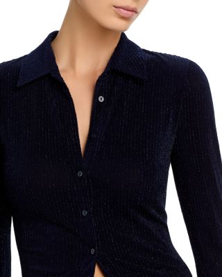 Indiana Metallic Fitted Blouse