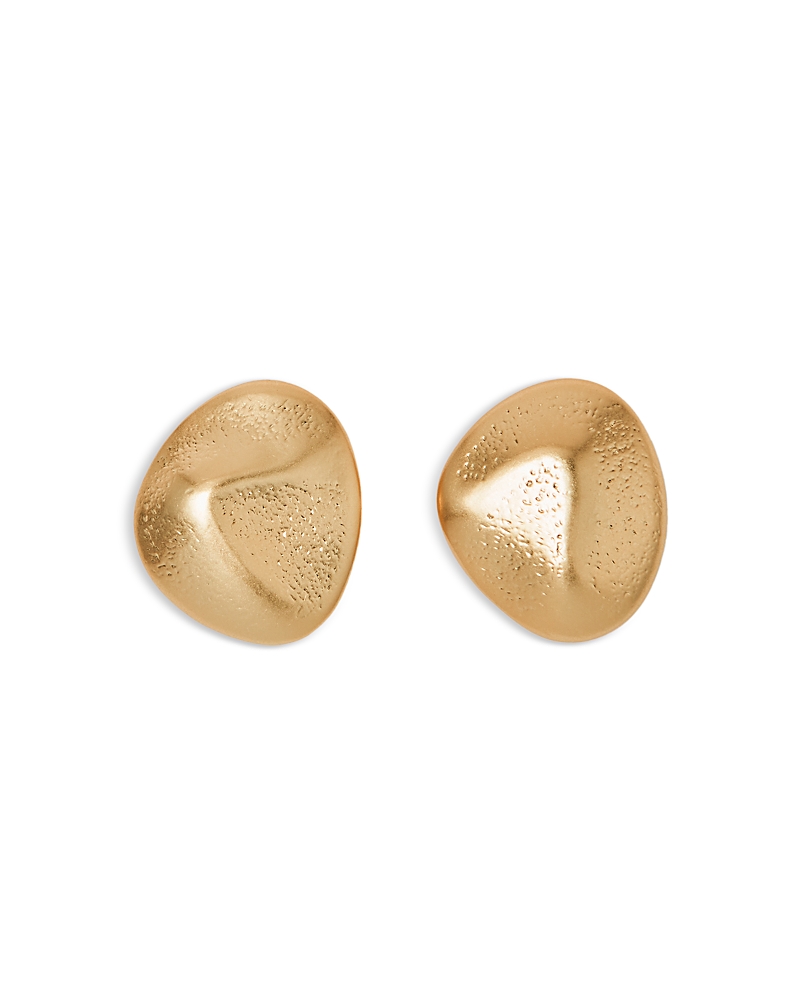 Reiss Pernilla Sculptural Nugget Stud Earrings