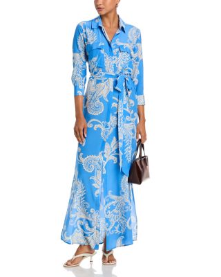 Cameron Silk Long Shirt Dress