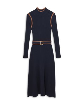 Ella Color Blocked Knitted Midi Dress