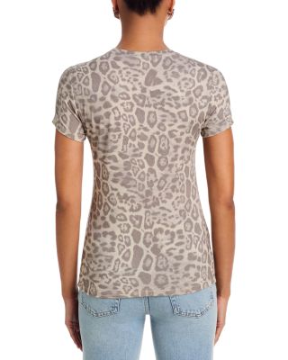 Ressi Leopard Print Crewneck Tee