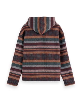 Jacquard Striped Hoodie