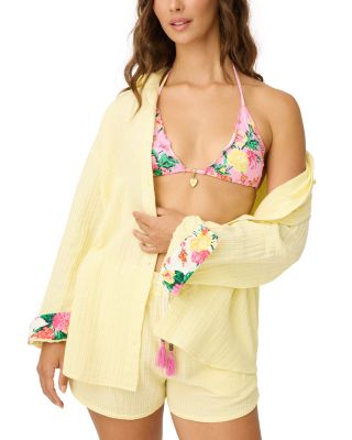 x PJ Salvage Contrast Cuff Shirt