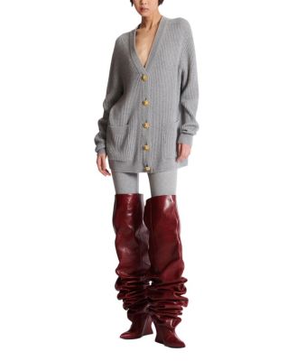  Buttoned Cashmere Cardigan