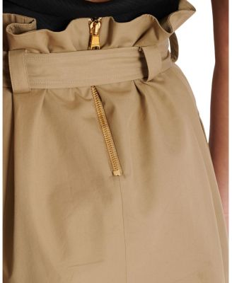  High-Waisted Gabardine Skirt