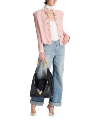  Edge-To-Edge Sequin Tweed Jacket