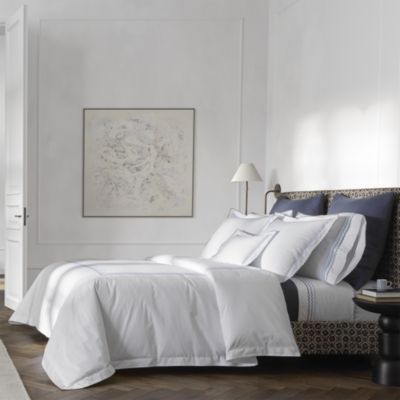 Axel Embroidered Percale Bedding Collection