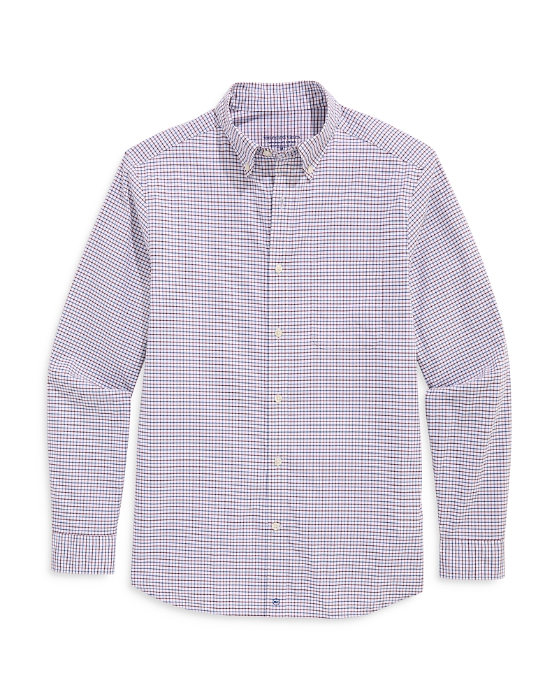 Vineyard Vines Wauwinet Tattersall Performance Cotton Shirt