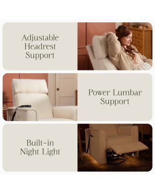Willa Deluxe Power Recliner and Swivel Glider with Heat and Massage