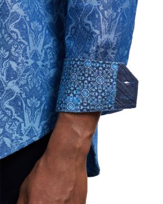 Highland Cotton Blend Button Down Shirt