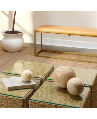 Malibu Wood Spheres, Set of 3