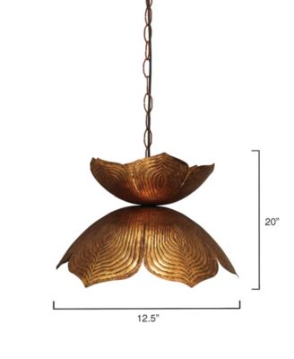 Flowering Lotus Pendant, 12.5"